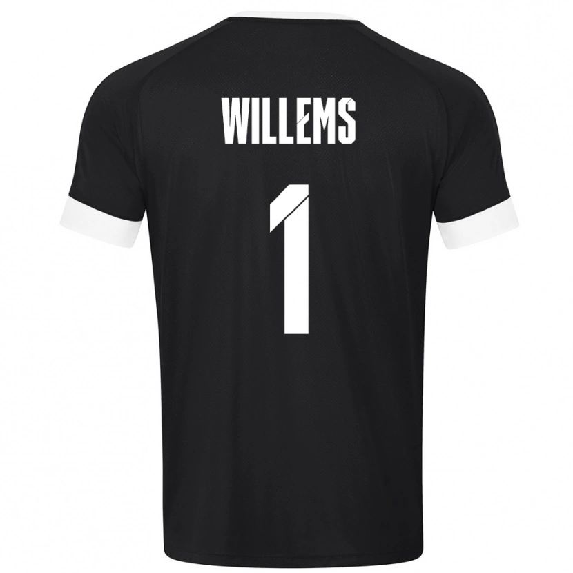 Danxen Homem Leon Willems #1 Preto Branco Camisola Guarda-Redes 2025/26 Camisa Brasil