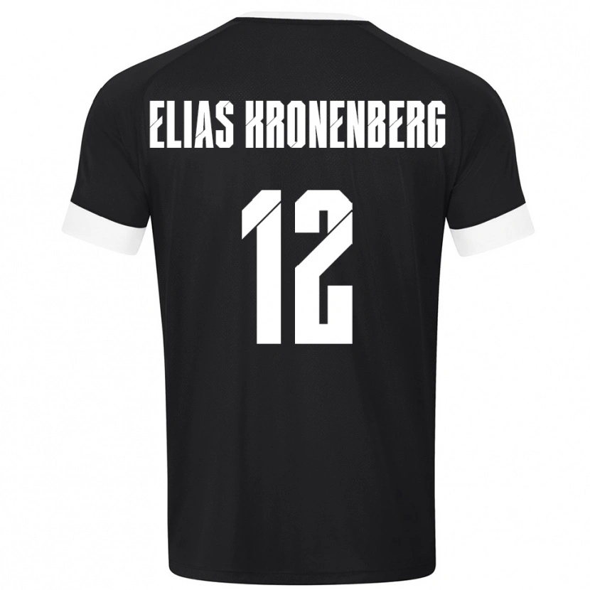 Danxen Homem Sebastian Elias Kronenberg #12 Preto Branco Camisola Guarda-Redes 2025/26 Camisa Brasil
