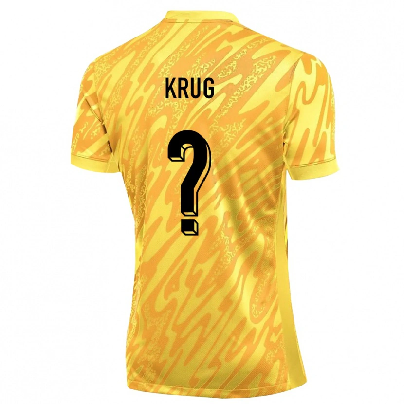 Danxen Homem Jannis Krug #0 Amarelo Laranja Camisola Guarda-Redes 2025/26 Camisa Brasil