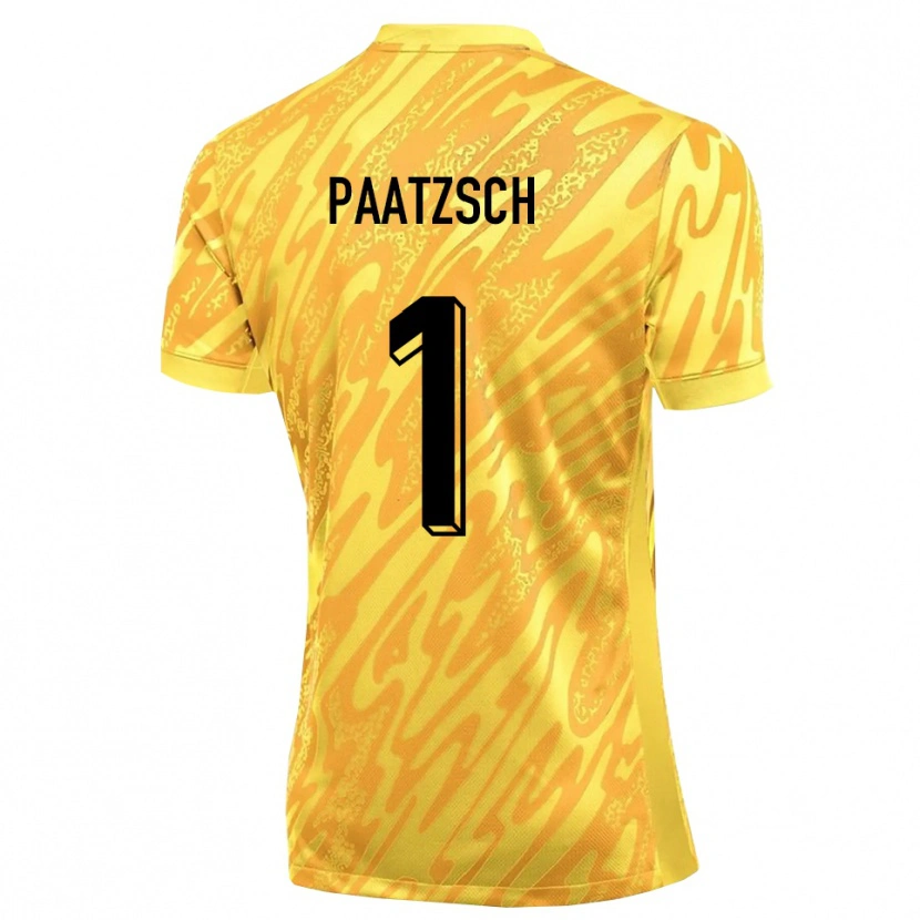Danxen Homem Pascal Paatzsch #1 Amarelo Laranja Camisola Guarda-Redes 2025/26 Camisa Brasil
