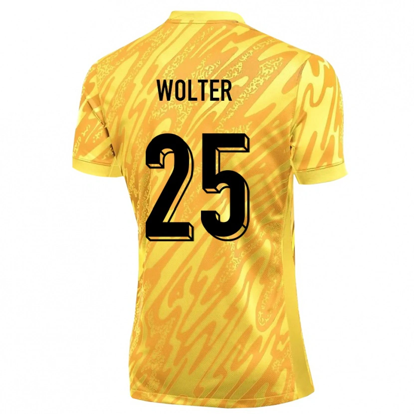 Danxen Homem Fynn Wolter #25 Amarelo Laranja Camisola Guarda-Redes 2025/26 Camisa Brasil