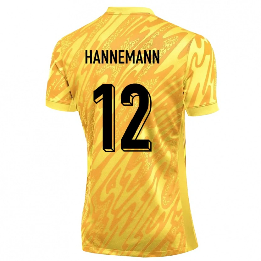 Danxen Homem Sören Hannemann #12 Amarelo Laranja Camisola Guarda-Redes 2025/26 Camisa Brasil