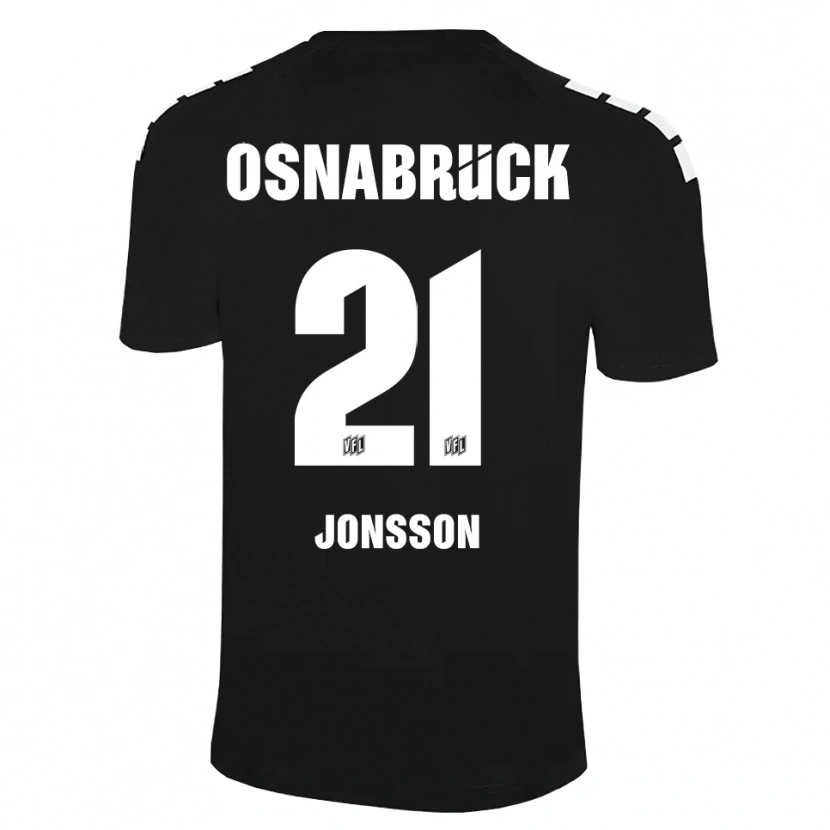 Danxen Homem Lukas Jonsson #21 Preto Branco Camisola Guarda-Redes 2025/26 Camisa Brasil