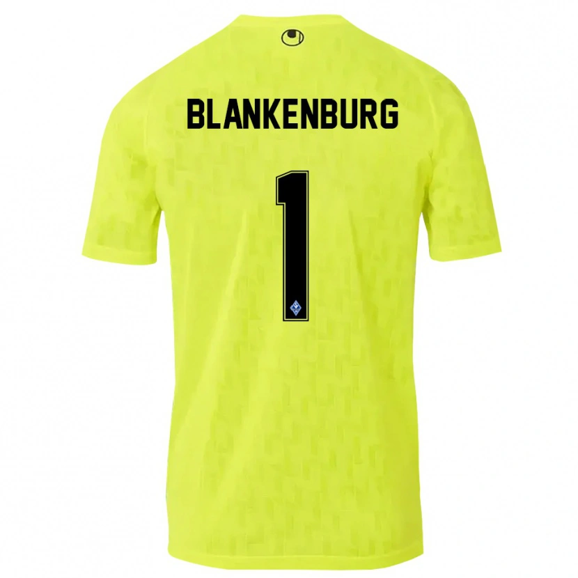 Danxen Homem Luca Blankenburg #1 Amarelo Preto Camisola Guarda-Redes 2025/26 Camisa Brasil