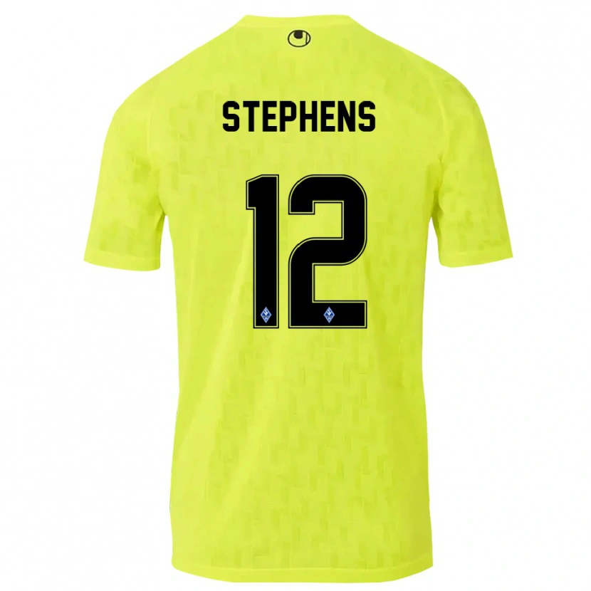Danxen Homem Kaden Stephens #12 Amarelo Preto Camisola Guarda-Redes 2025/26 Camisa Brasil