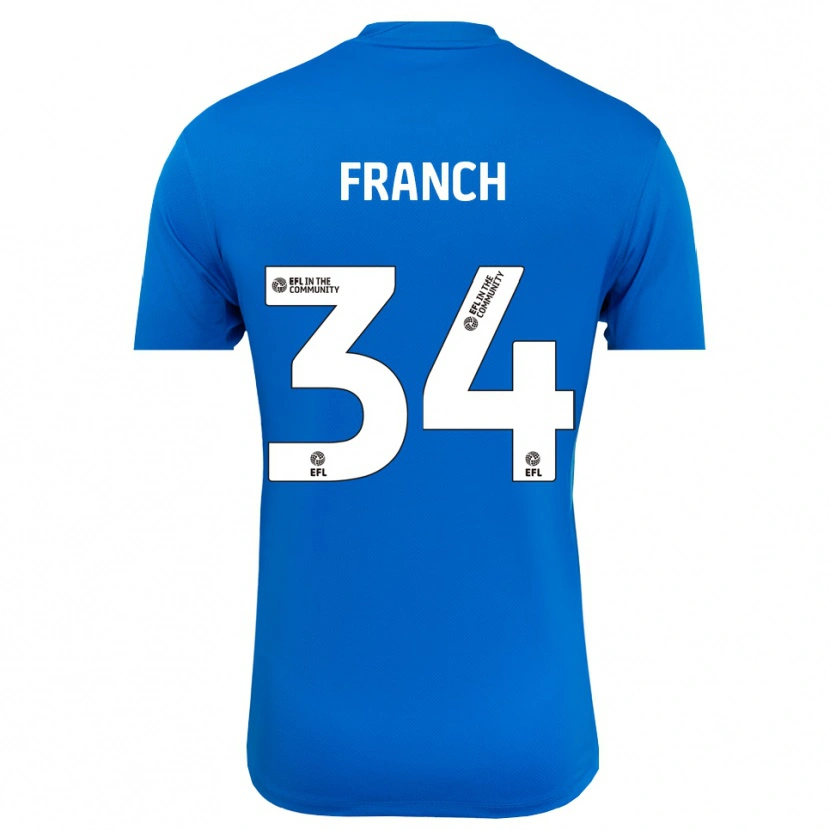 Danxen Homem Adrianna Franch #34 Azul Branco Camisola Guarda-Redes 2025/26 Camisa Brasil