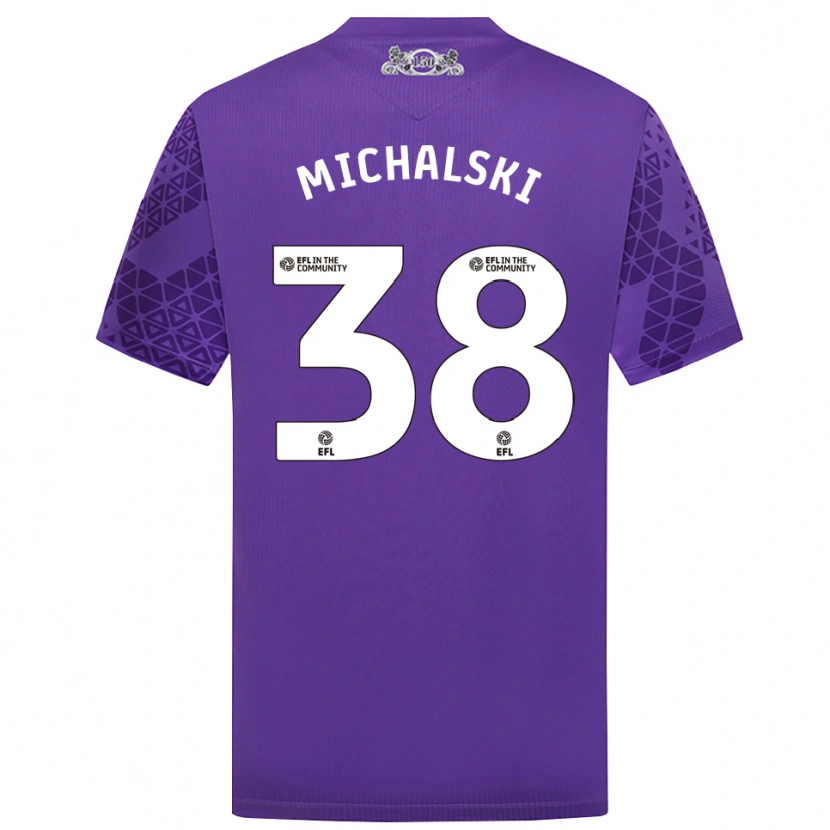 Danxen Homem Nicholas Michalski #38 Roxo Branco Camisola Guarda-Redes 2025/26 Camisa Brasil