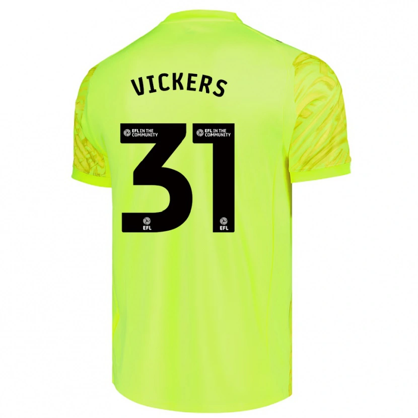 Danxen Homem Josh Vickers #31 Verde Fluorescente Camisola Guarda-Redes 2025/26 Camisa Brasil