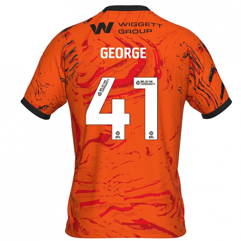 Danxen Homem George Evans #41 Laranja Preto Camisola Guarda-Redes 2025/26 Camisa Brasil
