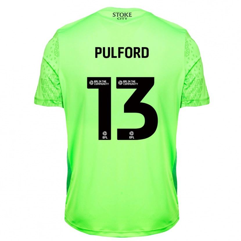 Danxen Homem Lucas Pulford #13 Verde Preto Camisola Guarda-Redes 2025/26 Camisa Brasil