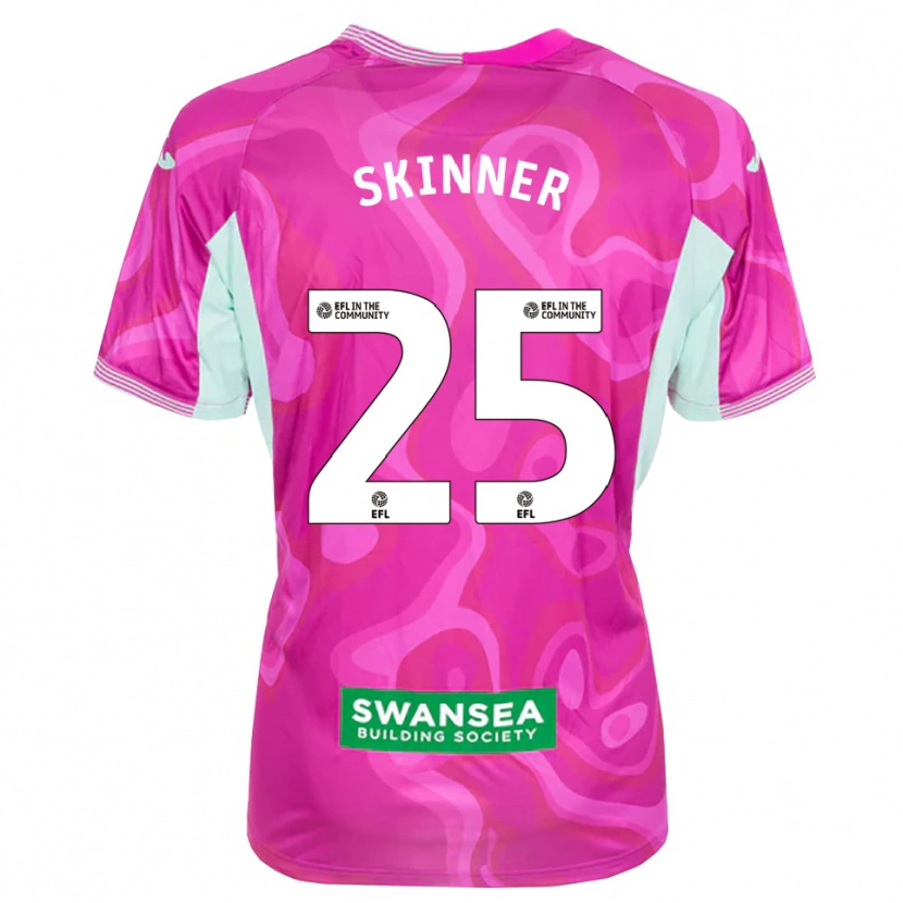 Danxen Homem Claire Skinner #25 Magenta Branco Camisola Guarda-Redes 2025/26 Camisa Brasil