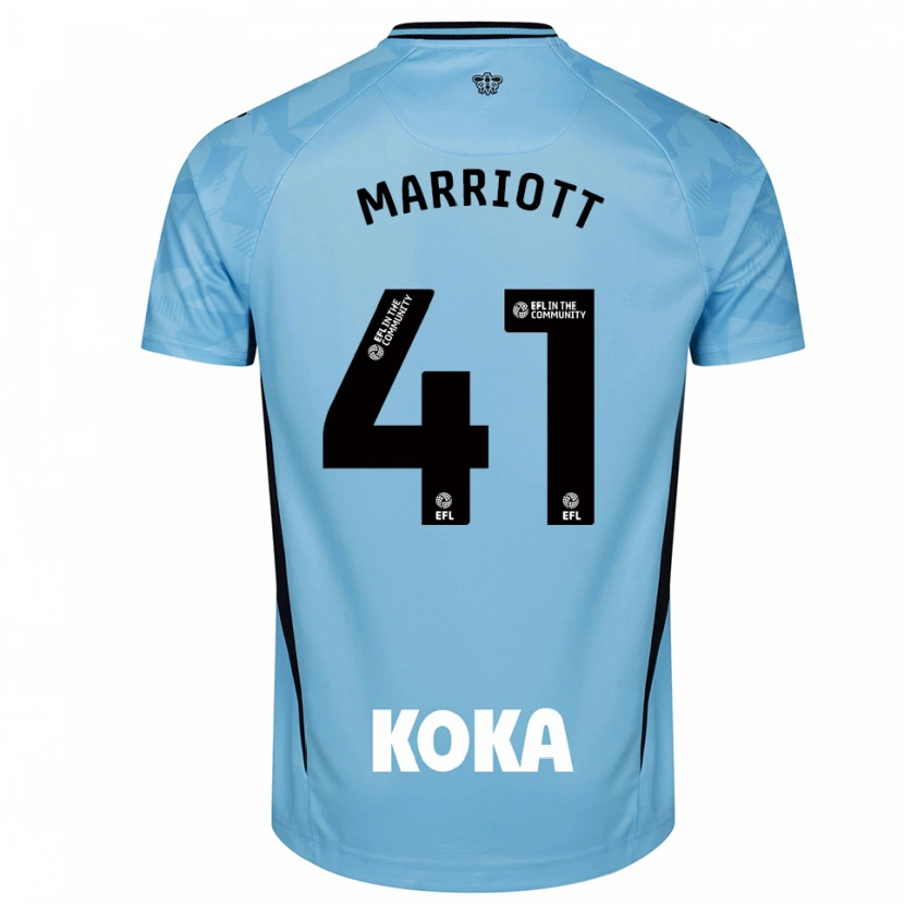 Danxen Homem Alfie Marriott #41 Azul Céu Claro Camisola Guarda-Redes 2025/26 Camisa Brasil
