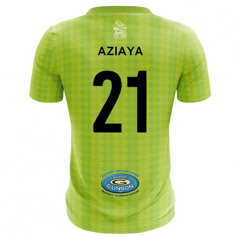 Danxen Homem David Aziaya #21 Verde Grama Camisola Guarda-Redes 2025/26 Camisa Brasil