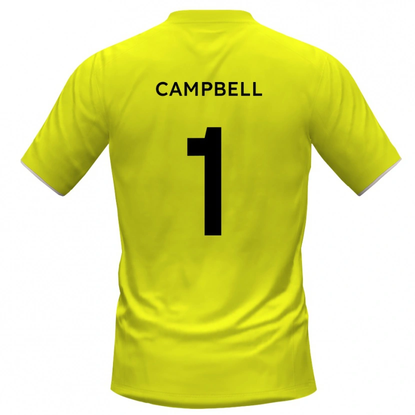 Danxen Homem Maison Campbell #1 Amarelo Preto Camisola Guarda-Redes 2025/26 Camisa Brasil
