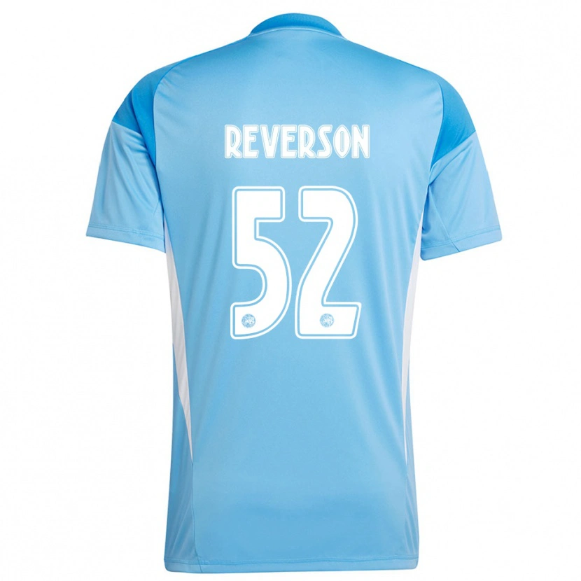 Danxen Homem Paul Reverson #52 Azul Claro Branco Camisola Guarda-Redes 2025/26 Camisa Brasil