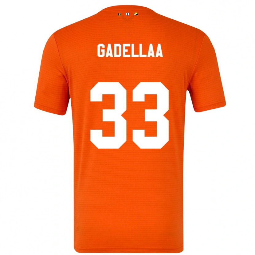 Danxen Homem Kevin Gadellaa #33 Laranja Preto Camisola Guarda-Redes 2025/26 Camisa Brasil