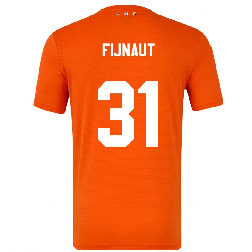 Danxen Homem Lucas Fijnaut #31 Laranja Preto Camisola Guarda-Redes 2025/26 Camisa Brasil