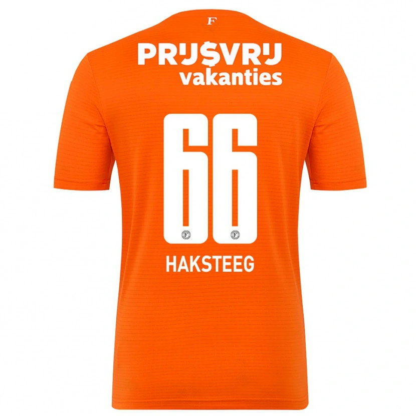 Danxen Homem Tim Haksteeg #66 Laranja Preto Camisola Guarda-Redes 2025/26 Camisa Brasil