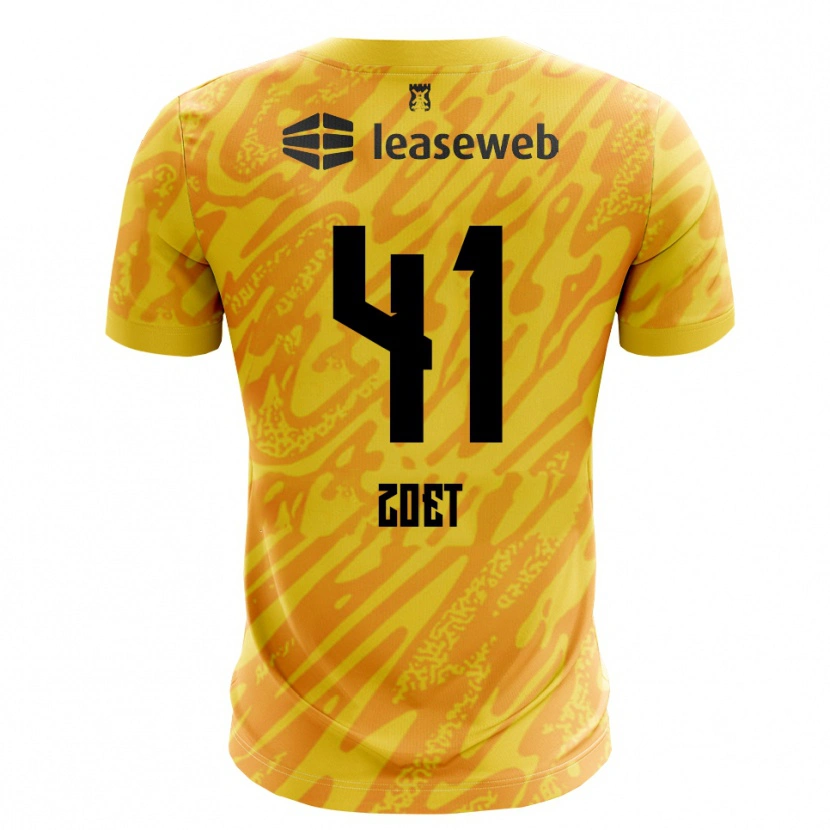 Danxen Homem Jeroen Zoet #41 Laranja Amarelo Preto Camisola Guarda-Redes 2025/26 Camisa Brasil