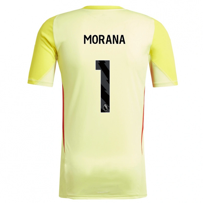Danxen Homem Nathan Morana #1 Amarelo Vermelho Camisola Guarda-Redes 2025/26 Camisa Brasil