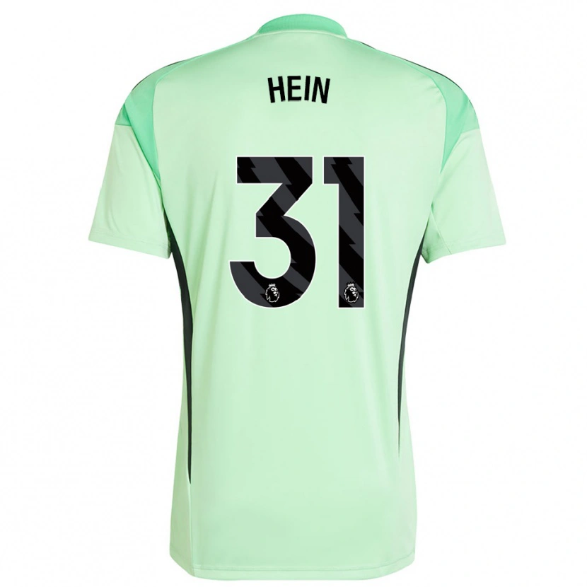 Danxen Homem Karl Hein #31 Verde Claro Preto Camisola Guarda-Redes 2025/26 Camisa Brasil