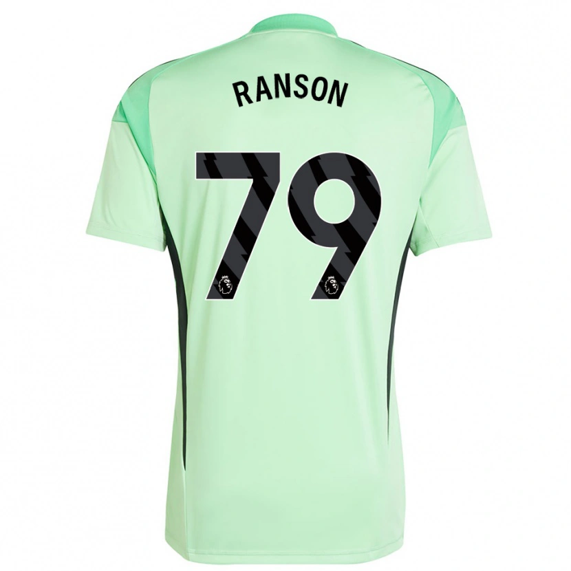 Danxen Homem Khari Ranson #79 Verde Claro Preto Camisola Guarda-Redes 2025/26 Camisa Brasil