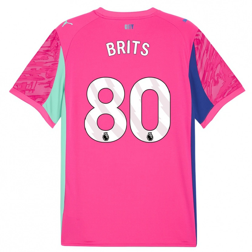 Danxen Homem Spike Brits #80 Rosa Rosa Camisola Guarda-Redes 2025/26 Camisa Brasil