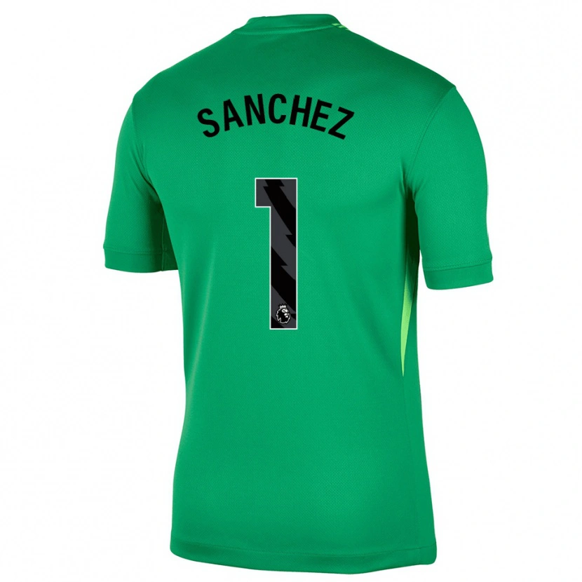 Danxen Homem Robert Sánchez #1 Verde Preto Camisola Guarda-Redes 2025/26 Camisa Brasil