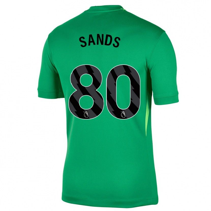Danxen Homem Hudson Sands #80 Verde Preto Camisola Guarda-Redes 2025/26 Camisa Brasil