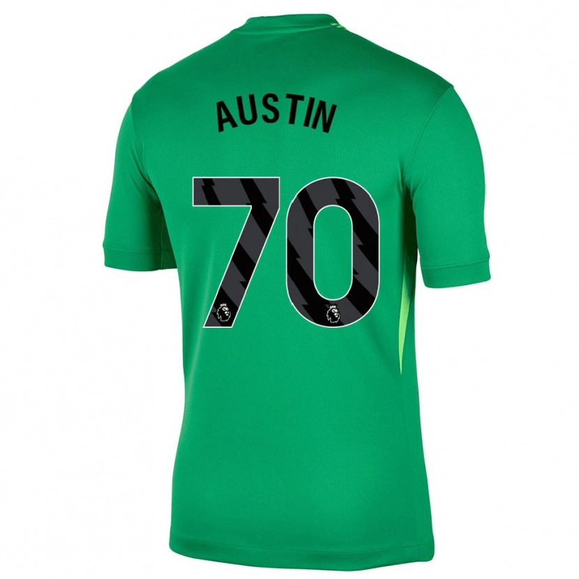 Danxen Homem Jack Austin #70 Verde Preto Camisola Guarda-Redes 2025/26 Camisa Brasil