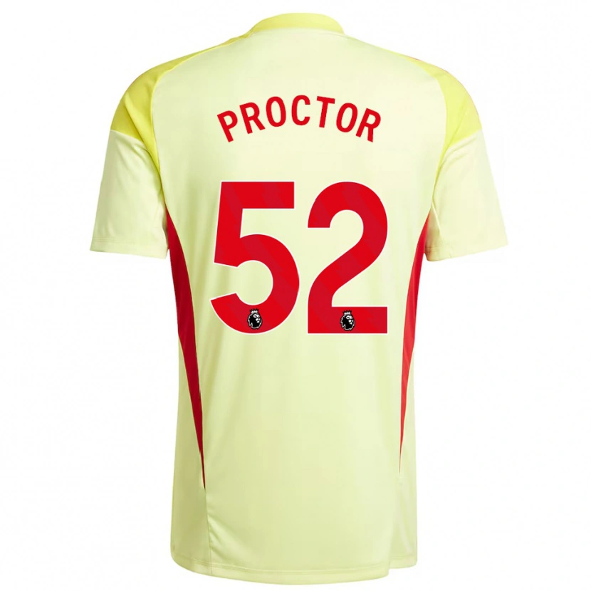 Danxen Homem Sam Proctor #52 Amarelo Claro Camisola Guarda-Redes 2025/26 Camisa Brasil