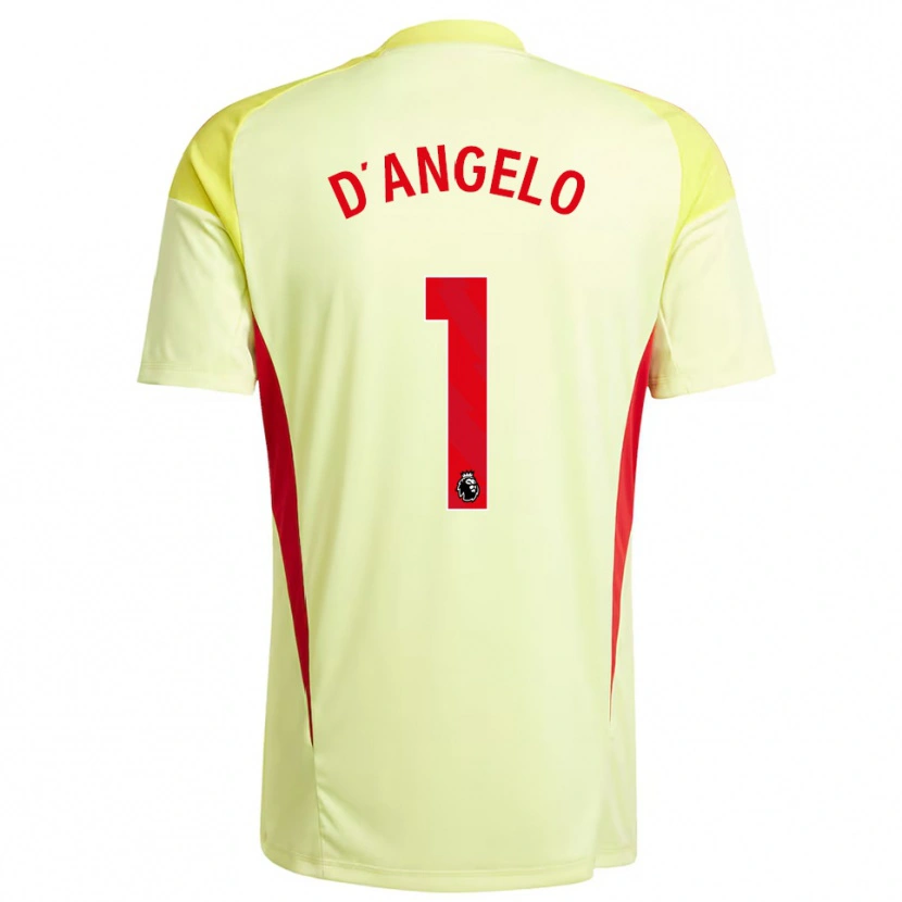 Danxen Homem Sabrina D'angelo #1 Amarelo Claro Camisola Guarda-Redes 2025/26 Camisa Brasil