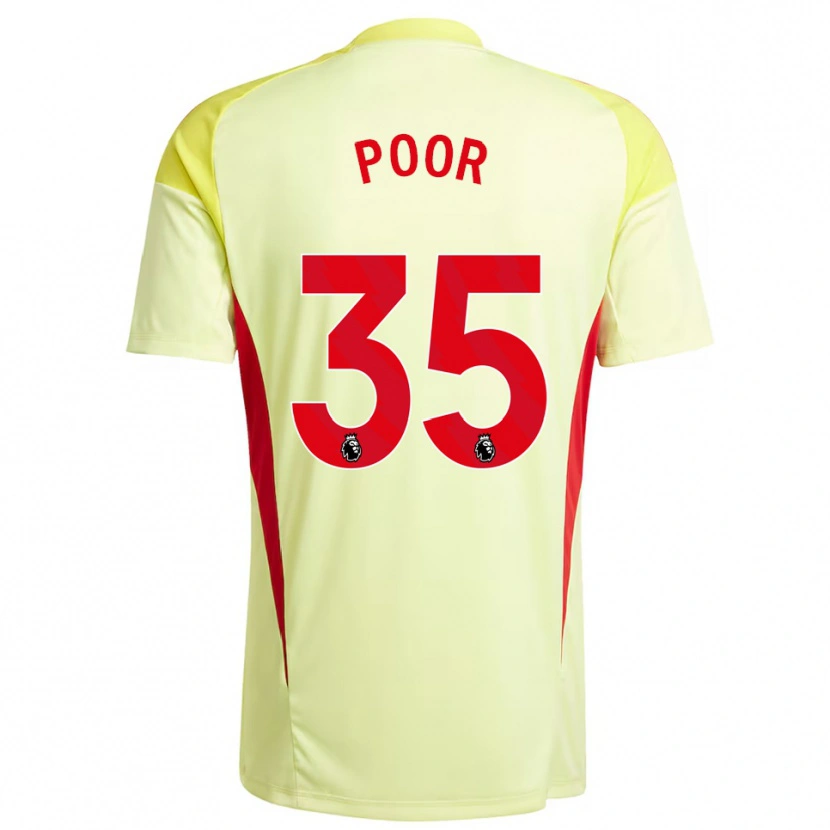 Danxen Homem Sophia Poor #35 Amarelo Claro Camisola Guarda-Redes 2025/26 Camisa Brasil