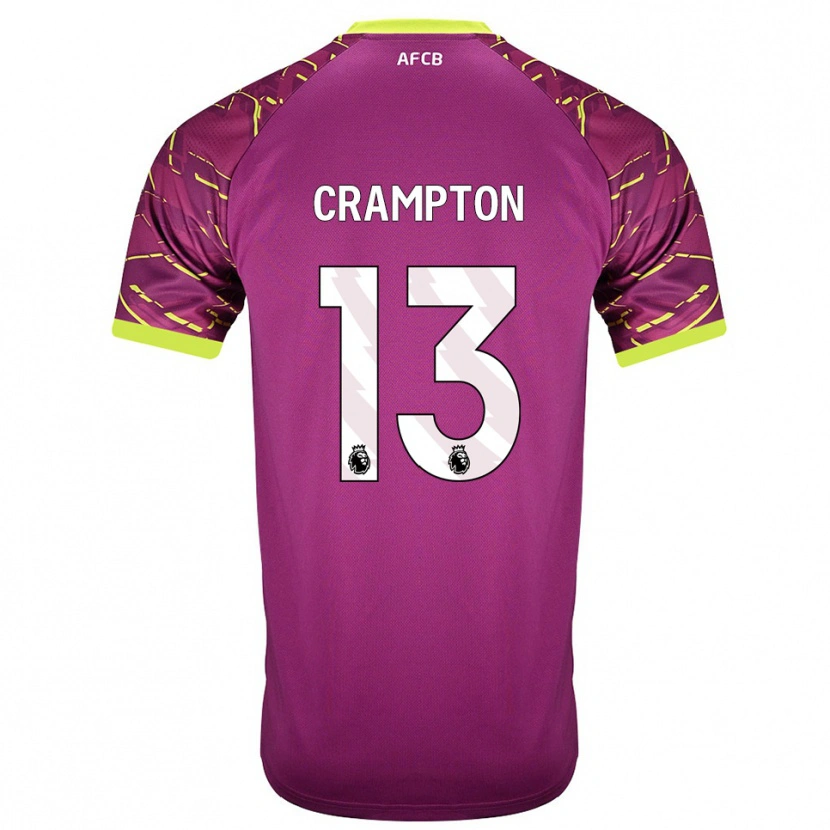 Danxen Homem Kai Crampton #13 Magenta Escuro Camisola Guarda-Redes 2025/26 Camisa Brasil