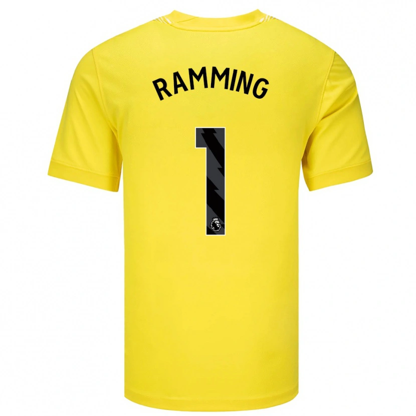 Danxen Homem Nils Ramming #1 Amarelo Preto Camisola Guarda-Redes 2025/26 Camisa Brasil