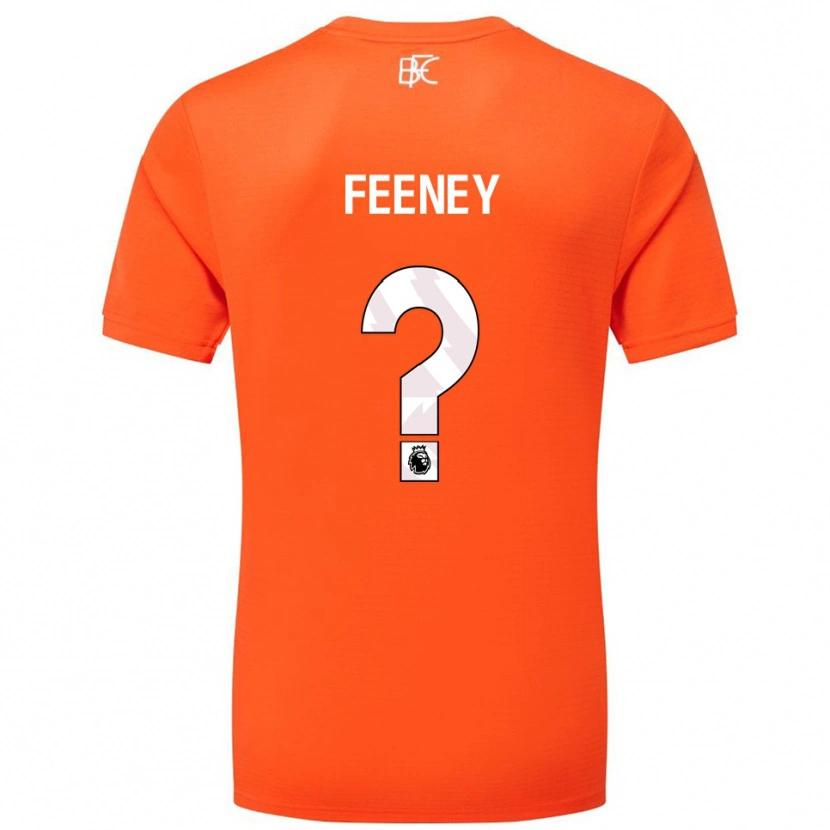 Danxen Homem Callum Feeney #0 Laranja Branco Camisola Guarda-Redes 2025/26 Camisa Brasil