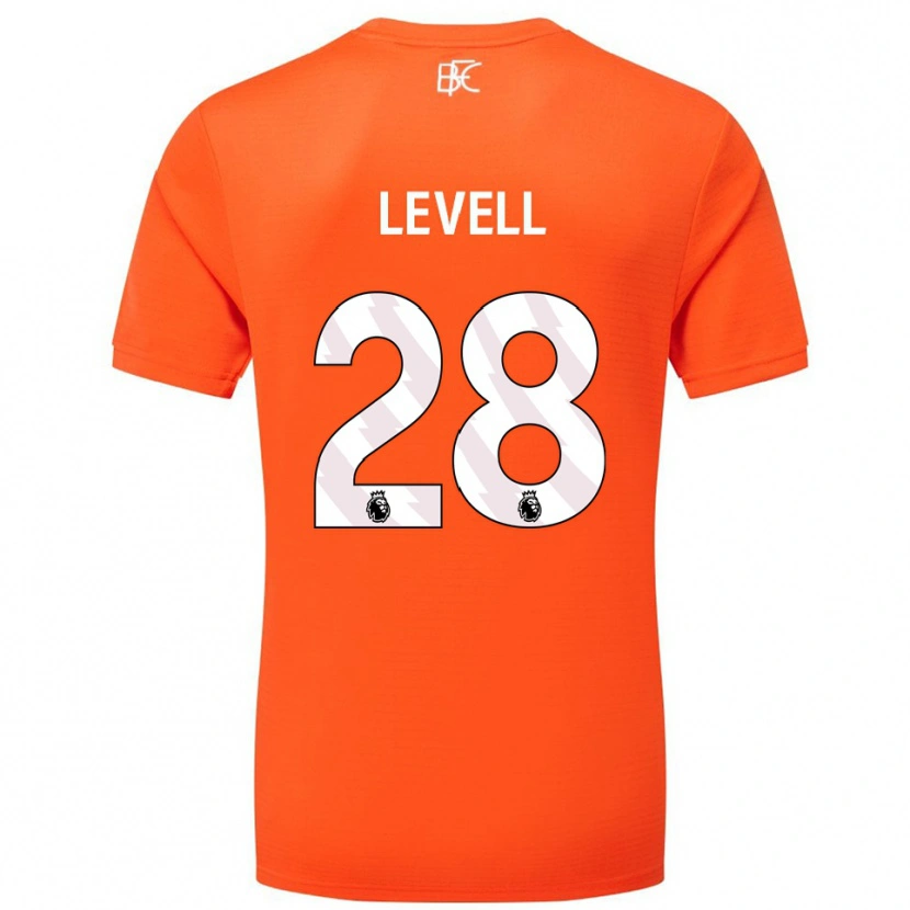 Danxen Homem Kirstie Levell #28 Laranja Branco Camisola Guarda-Redes 2025/26 Camisa Brasil