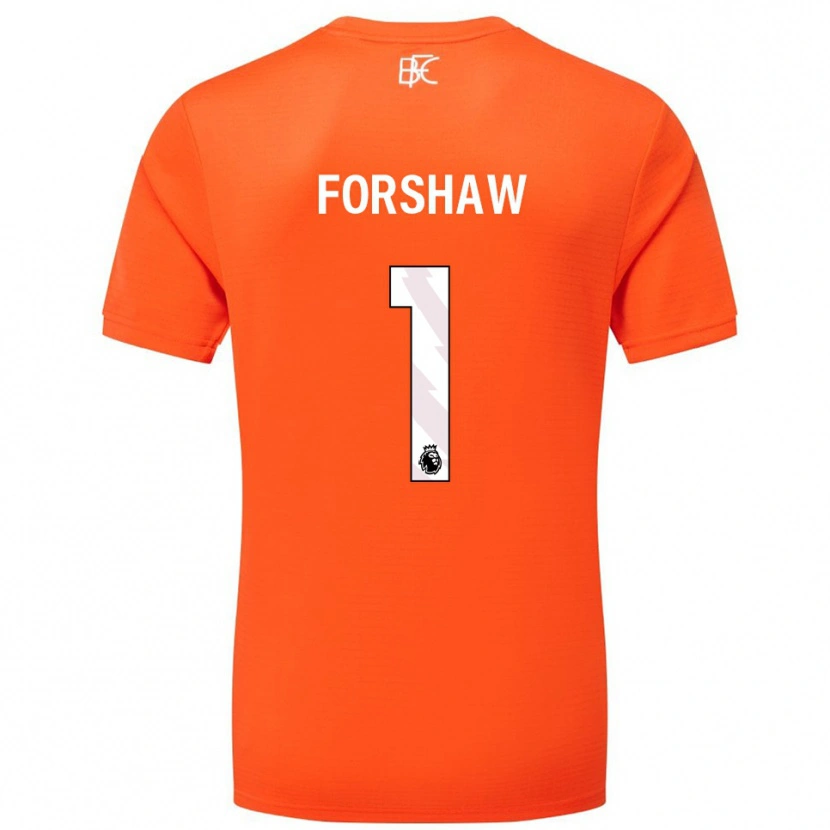 Danxen Homem Lewis Forshaw #1 Laranja Branco Camisola Guarda-Redes 2025/26 Camisa Brasil