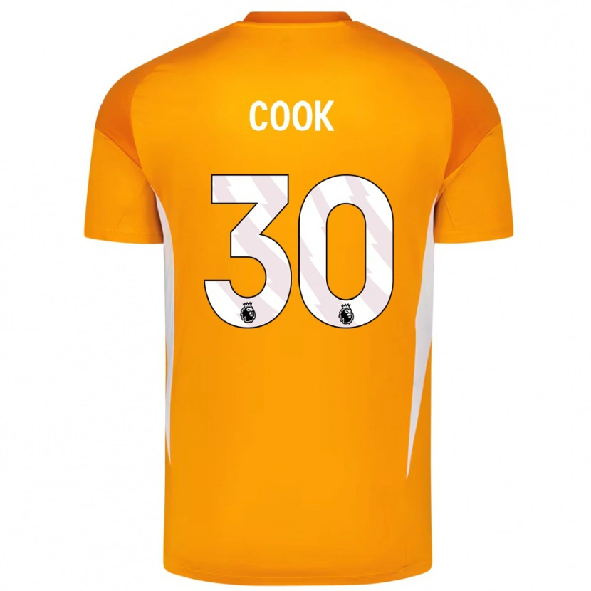 Danxen Homem Robbie Cook #30 Laranja Branco Camisola Guarda-Redes 2025/26 Camisa Brasil