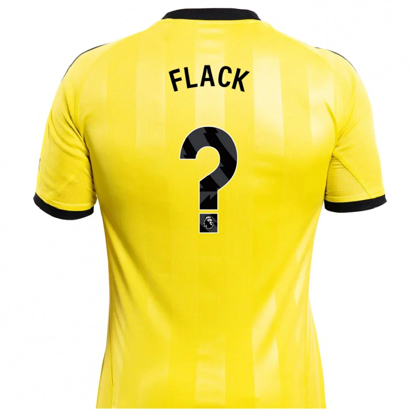 Danxen Homem Lucas Flack #0 Amarelo Preto Camisola Guarda-Redes 2025/26 Camisa Brasil