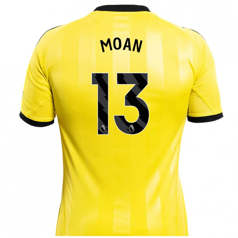Danxen Homem Claudia Moan #13 Amarelo Preto Camisola Guarda-Redes 2025/26 Camisa Brasil