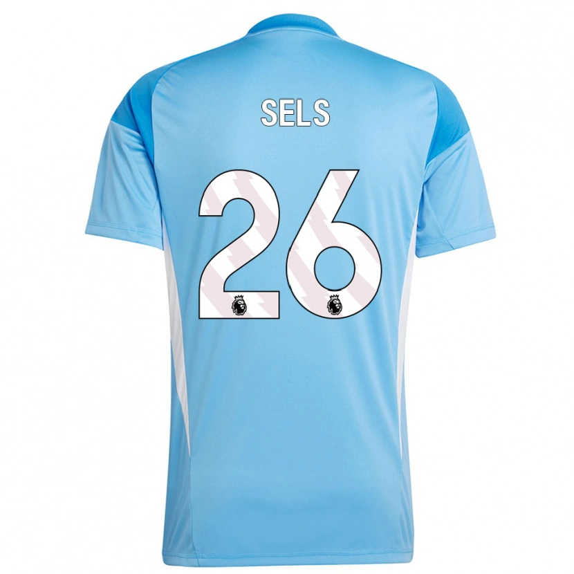 Danxen Homem Matz Sels #26 Azul Branco Camisola Guarda-Redes 2025/26 Camisa Brasil