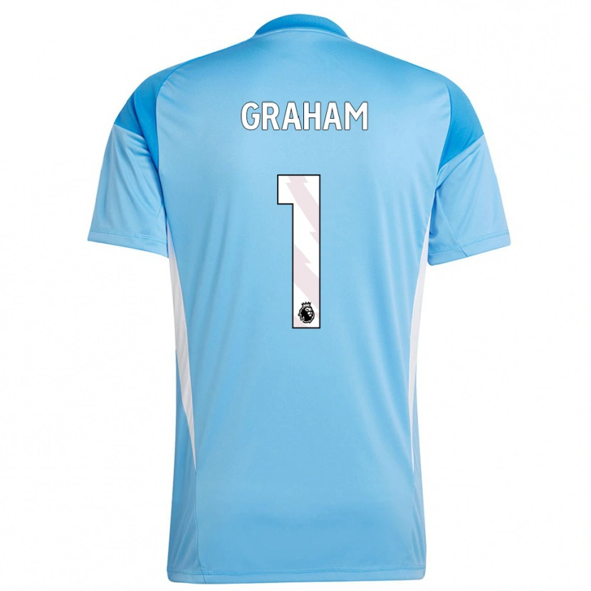 Danxen Homem Ally Graham #1 Azul Branco Camisola Guarda-Redes 2025/26 Camisa Brasil