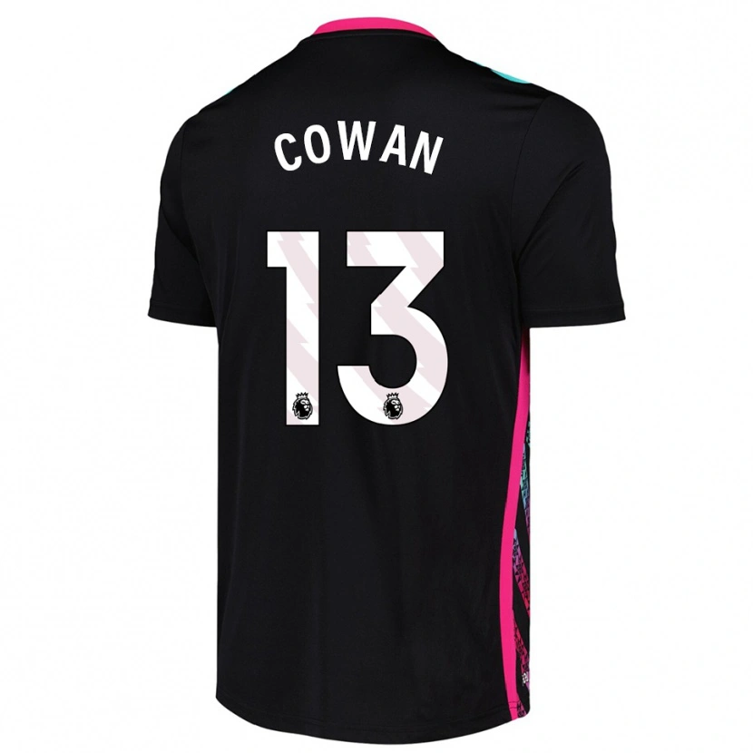 Danxen Homem Joe Cowan #13 Preto Branco Camisola Guarda-Redes 2025/26 Camisa Brasil