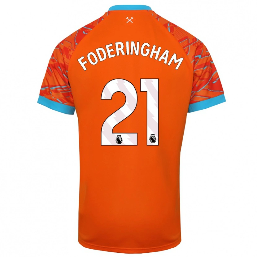 Danxen Homem Wes Foderingham #21 Laranja Branco Camisola Guarda-Redes 2025/26 Camisa Brasil