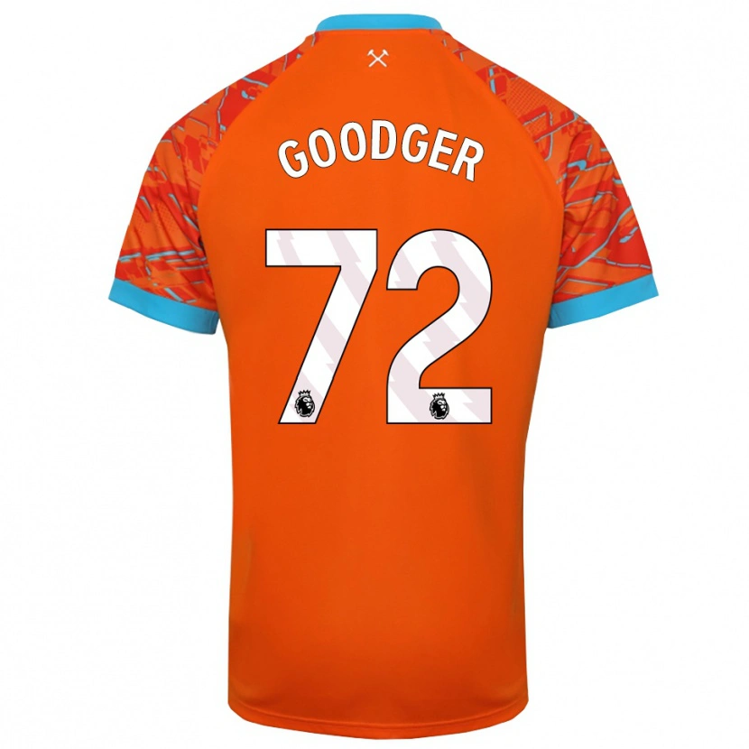 Danxen Homem Tommy Goodger #72 Laranja Branco Camisola Guarda-Redes 2025/26 Camisa Brasil