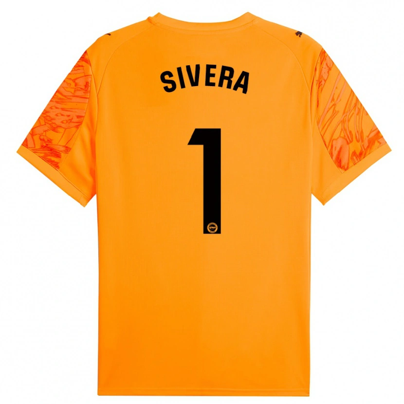 Danxen Homem Antonio Sivera #1 Laranja Preto Camisola Guarda-Redes 2025/26 Camisa Brasil