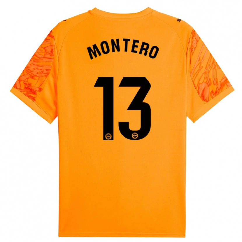 Danxen Homem Rubén Montero #13 Laranja Preto Camisola Guarda-Redes 2025/26 Camisa Brasil