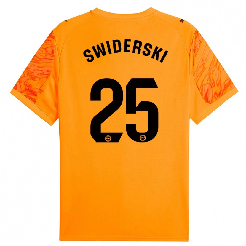 Danxen Homem Grégoire Swiderski #25 Laranja Preto Camisola Guarda-Redes 2025/26 Camisa Brasil