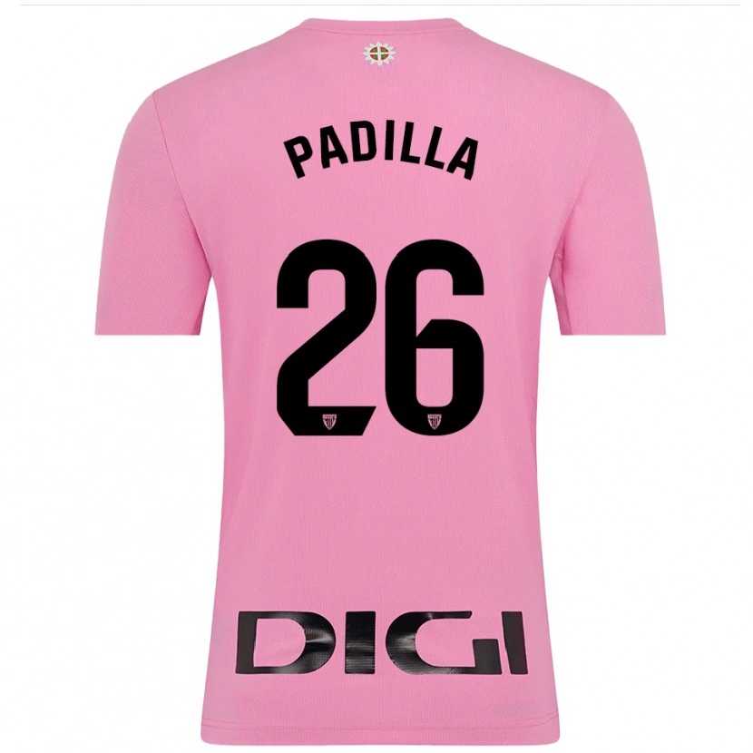 Danxen Homem Álex Padilla #26 Rosa Preto Camisola Guarda-Redes 2025/26 Camisa Brasil